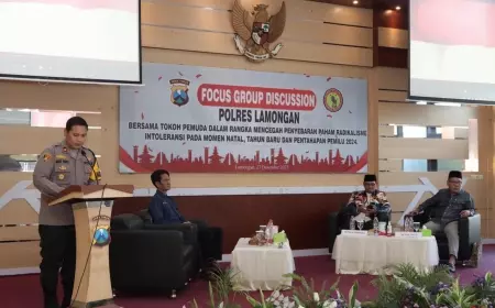 Jelang Pemilu 2024, Polisi Gelar FGD Cegah Radikalisme di Lamongan