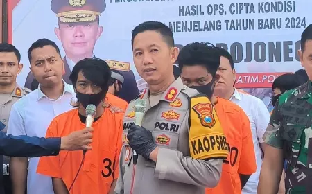 Polres Bojonegoro Bekuk 7 Pelaku Pembacokan di Dander