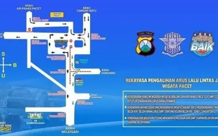 Satlantas Polres Mojokerto Atur Skema Pengalihan Arus Lalu Lintas Malam Tahun Baru