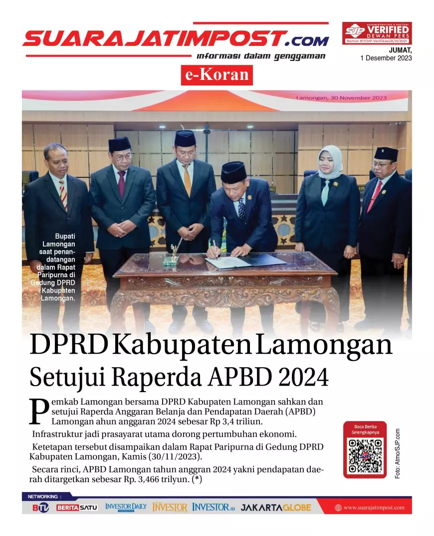 eKoran, Edisi Jumat, 1 Desember 2023