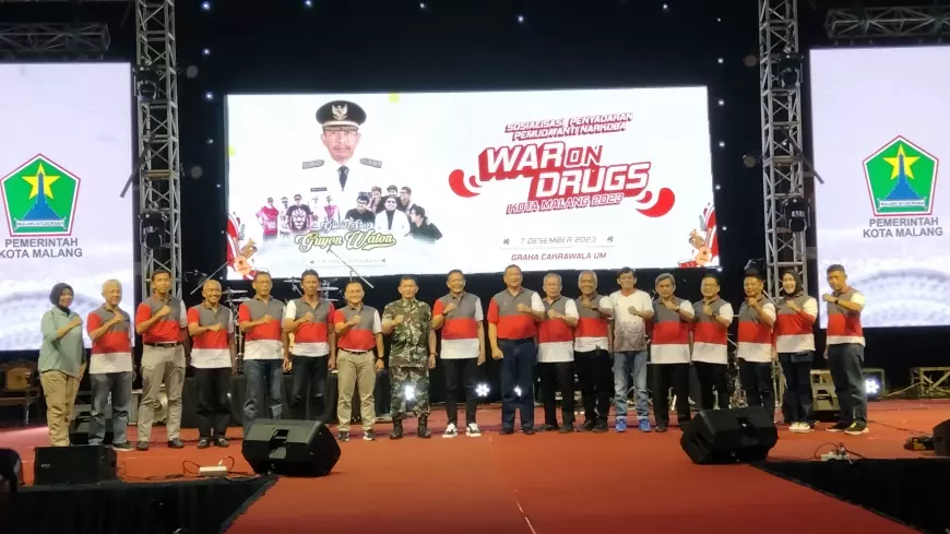 Disporapar dan BNN Kota Malang Ajak 1.500 Pelajar Perangi Narkotika