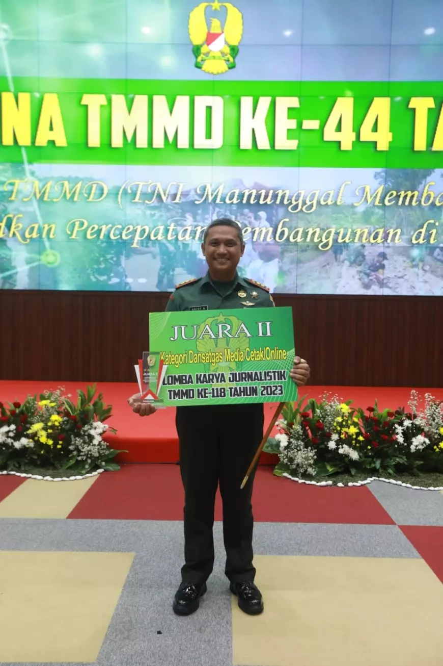 Kodim 0818 Kabupaten Malang-Batu Sabet Juara II Lomba Karya Jurnalistik