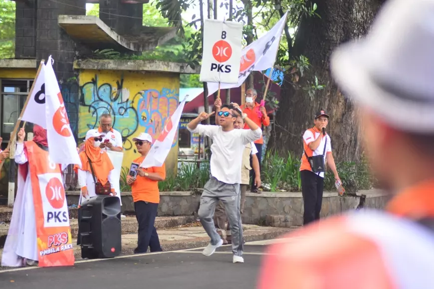 PKS Kota Malang Suarakan Pesan Politik Lewat Flashmob Kampanye Serentak