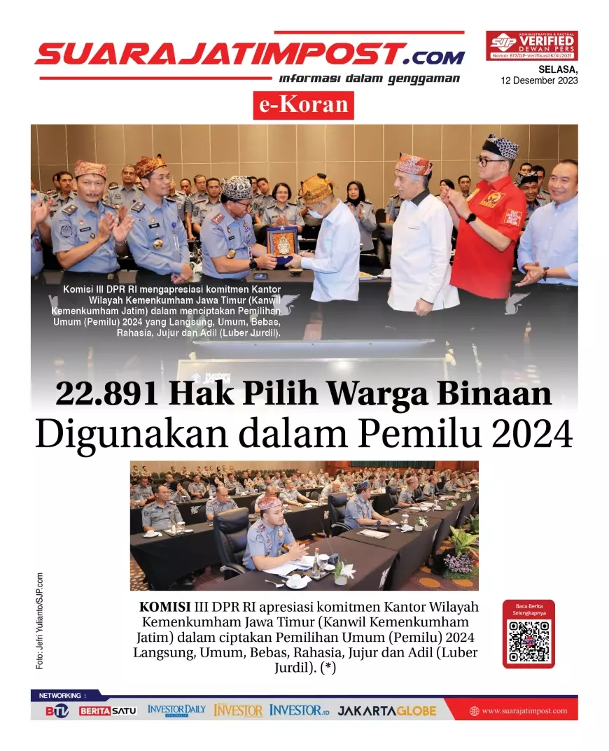 eKoran, Edisi Selasa, 12 Desember 2023