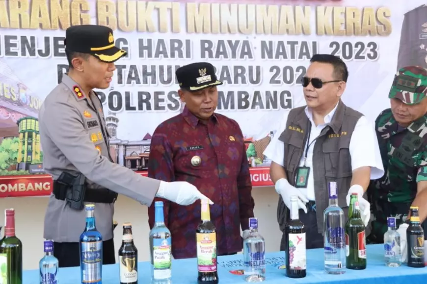 Ragam Miras Hasil Sitaan Polres Jombang Selama 6 Bulan