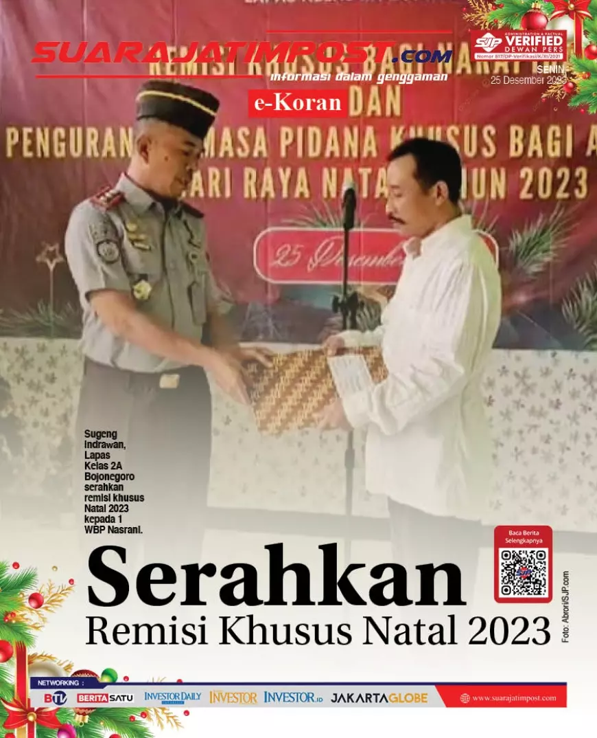 eKoran, Edisi Senin, 25 Desember 2023