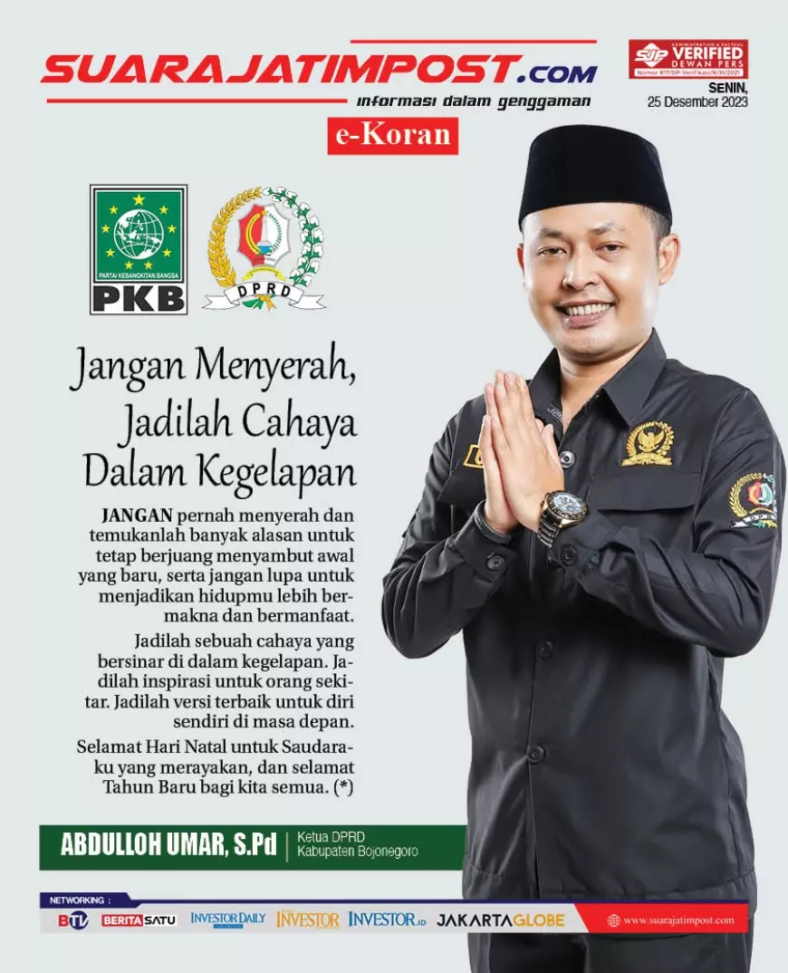 eKoran, Edisi Senin, 25 Desember 2023