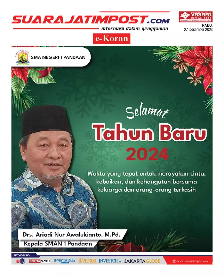 eKoran, Edisi Rabu, 27 Desember 2023