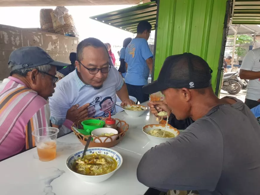 Kampanye Makan Gratis, TKD Prabowo-Gibran Gresik Bawa Berkah Bagi Pedagang Kuliner
