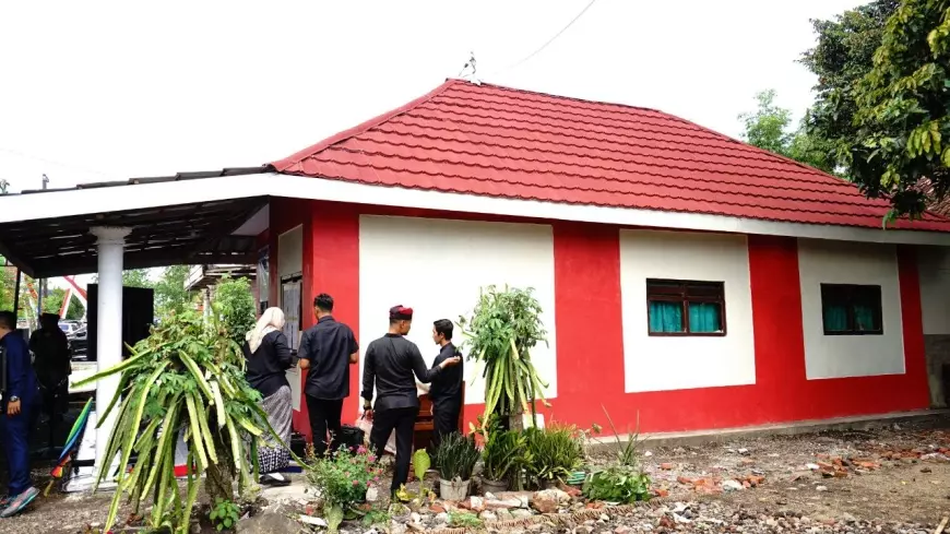 PMI Banyuwangi Bangun Rumah Warga Pakai Metode Tahan Gempa