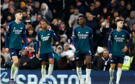 Hasil Liga Inggris: Fulham Gebuk Arsenal 2-1