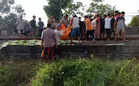 Terlindas Kereta Api, Tubuh Pria di Jember Terbelah Dua