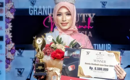 Alumni PGMI UMSIDA Menangkan Beauty Muslimah Jawa Timur 2024