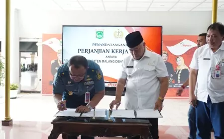 Pemkab Malang Kerja Sama Dengan TNI AL Proyeksikan Infrastruktur Jalan