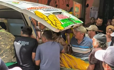 Diduga Serangan Jantung , Warga Jember Meninggal Saat Belanja Daging di Pasar Baru