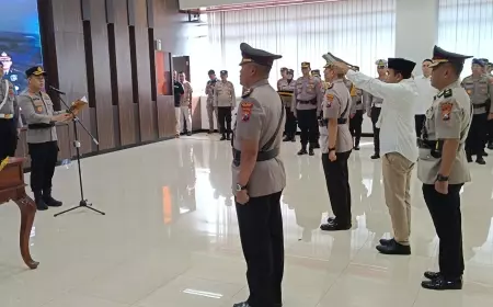Kapolres Gresik Pimpin Mutasi Wakapolres dan Kabag Ops