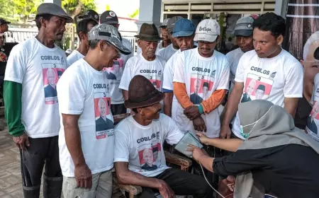 Relawan Ganjar-Mahfud Mojokerto Adakan Pemeriksaan Kesehatan Gratis Bagi Petani