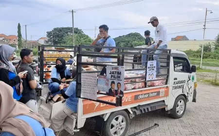 Emak-Emak Serbu Pasar Murah Relawan Praban Milenial Gresik