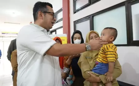 Pj Wali Kota Mojokerto Ajak Sukseskan Sub PIN Polio, Demi Cetak Generasi Emas