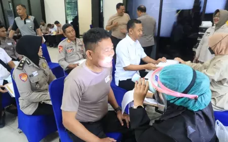 34 Hari Menuju Pesta Demokrasi, Polres Malang Adakan Pemeriksaan Kesehatan