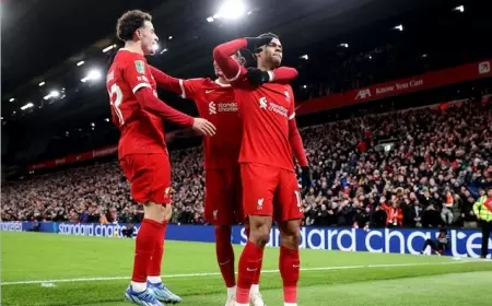 Liverpool Unggul Pada Leg Pertama atas Fulham di Ajang EFL Cup