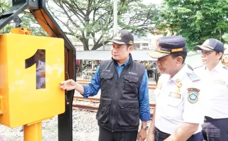 Bupati Lamongan Resmikan Pos Penjagaan Palang Pintu Jalur Perlintasan Kereta Api Rawan Kecelakaan
