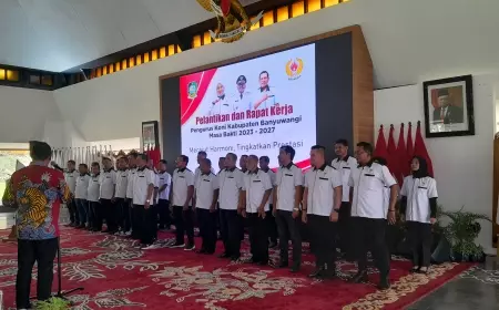 Pengurus Baru Resmi Dilantik, KONI Banyuwangi Bakal Fokus Pembinaan Atlet