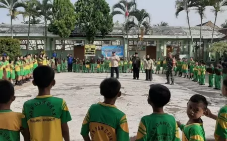 Tagana Berikan Trauma Healing Kepada 94 Siswa SDN Dawuhan Bondowoso