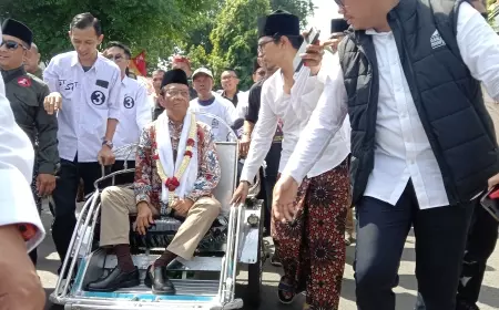 Mahfud MD Kunjungi Halaqoh Kebangsaan di Ponpes Cangaan Bangil
