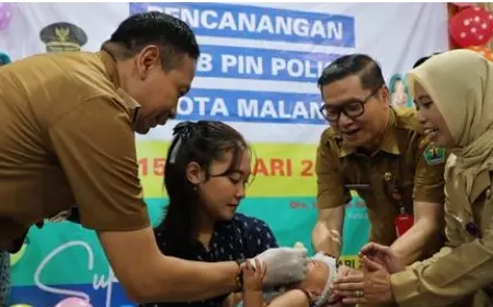 Kota Malang Canangkan Sub PIN Polio Serentak