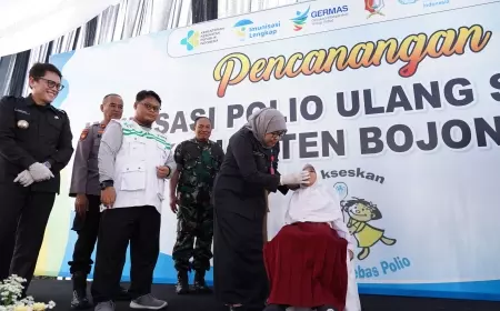 Cegah Penyebaran Polio, Pemkab Bojonegoro Canangkan Imunisasi Ulang Serentak