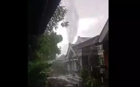 Puting Beliung Hantam Dua Desa di Prajekan Bondowoso
