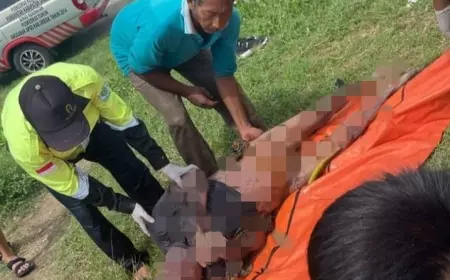 Mayat Pria Mr X Ditemukan Mengapung di Sungai Bengawan Solo Gresik