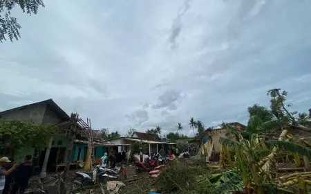 Puting Beliung di Prajekan Bondowoso, Porak Porandakan 202 Rumah dan 4 Gedung Sekolah