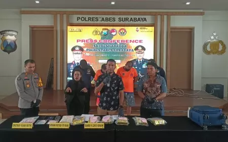 Selamatkan 72.000 Jiwa, Polrestabes Surabaya Kembali Ungkap Kasus Narkoba Jaringan Jawa Bali