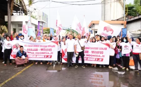 Relawan Buruh Sahabat Ganjar Sapa Warga dan Buruh di Kawasan Industri Ngoro
