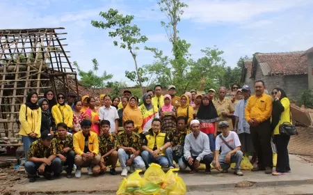 Golkar Bantu Korban Bencana, Ady Kriesna : Ini Kepedulian, Bukan Kepentingan
