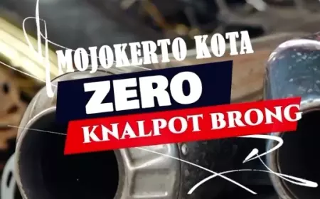 Satlantas Polres Mojokerto Kota Gencarkan Sosialisasi Larangan Penggunaan Knalpot Brong