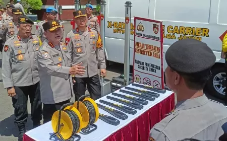 Persiapkan Keamanan Jelang Pemilu 2024, Polda Jatim Gelar Apel Sekaligus Pengecekan Personel dan Almatsus Dalmas