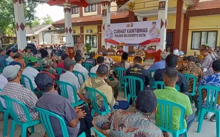 Curhat Kamtibmas Polres Mojokerto Kota Tampung Aspirasi Warga Dawarblandong