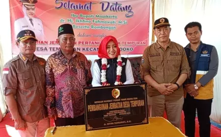 Jembatan Tempuran Diresmikan, Bupati Mojokerto : Bisa Tanggulangi Banjir