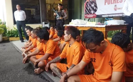 Polres Jember Ringkus 14 Pelaku Narkoba Timbang