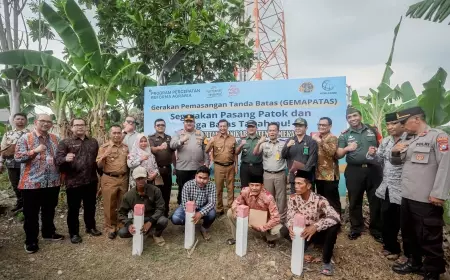 Pemkab Pamekasan Launching Gemapatas, Program Patok Batas Tanah