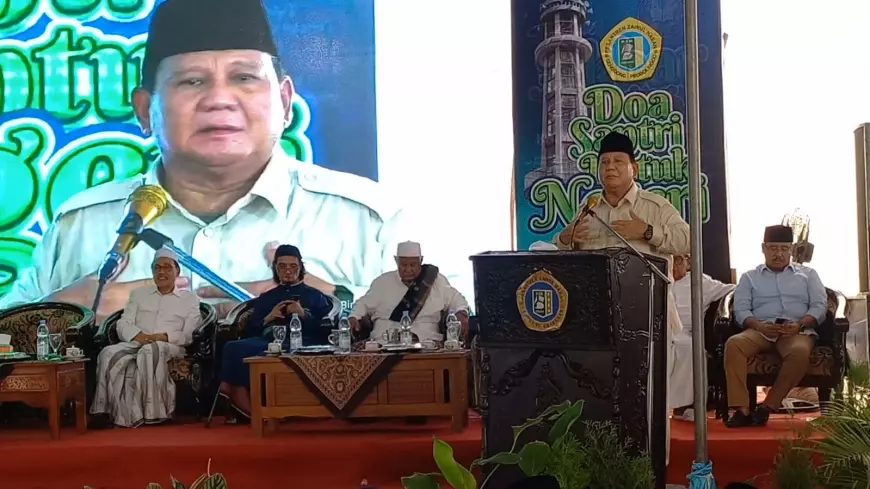 Kunjungi Ponpes di Probolinggo, Prabowo Tegaskan Keberpihakannya pada Santri