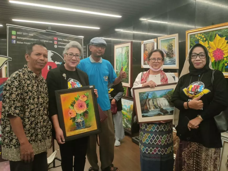 Hadiri Pameran IPI, YKAI Jawa Timur Anggap Seni sebagai Stimulasi Positif bagi Anak