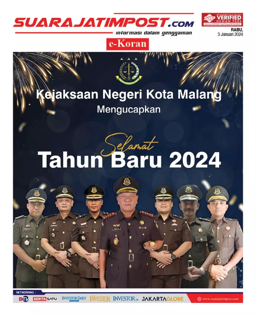 eKoran, Edisi Rabu, 3 Januari 2024