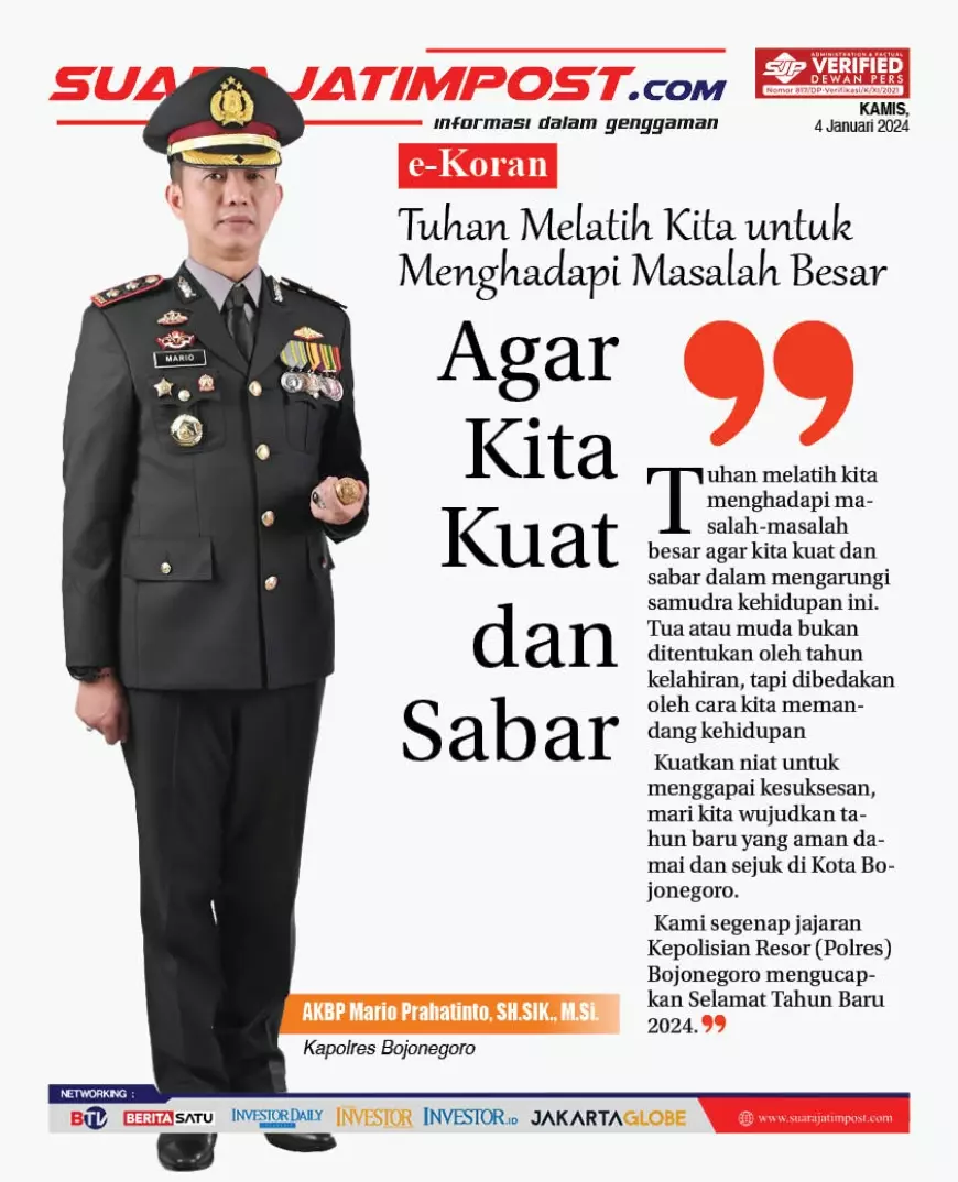 eKoran, Edisi Kamis, 4 Januari 2024