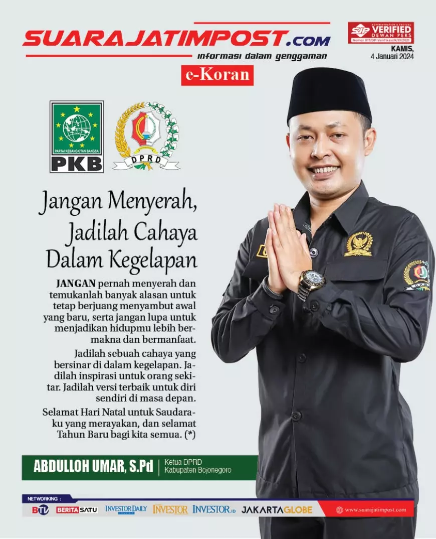 eKoran, Edisi Kamis, 4 Januari 2024