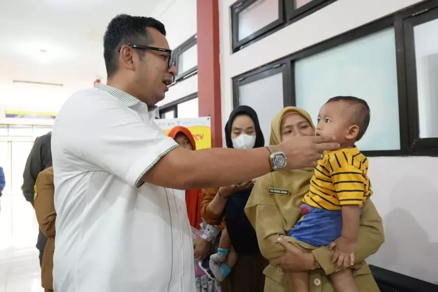 Pj Wali Kota Mojokerto Ajak Sukseskan Sub PIN Polio, Demi Cetak Generasi Emas