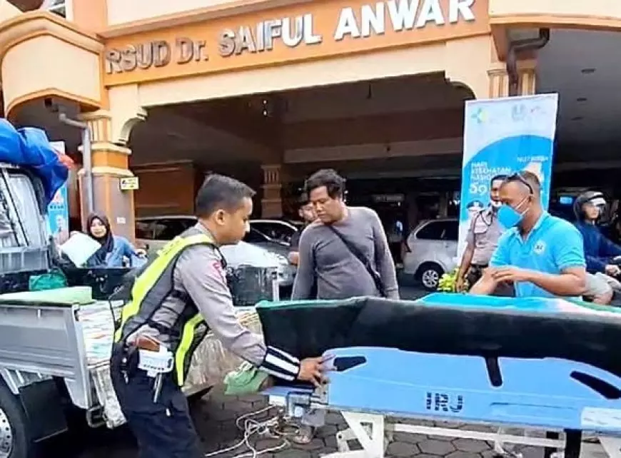 Patwal Polresta Malang Kota Kawal Pasien Darurat Wujudkan Moto Cepat Dekat dan Bersahabat  
